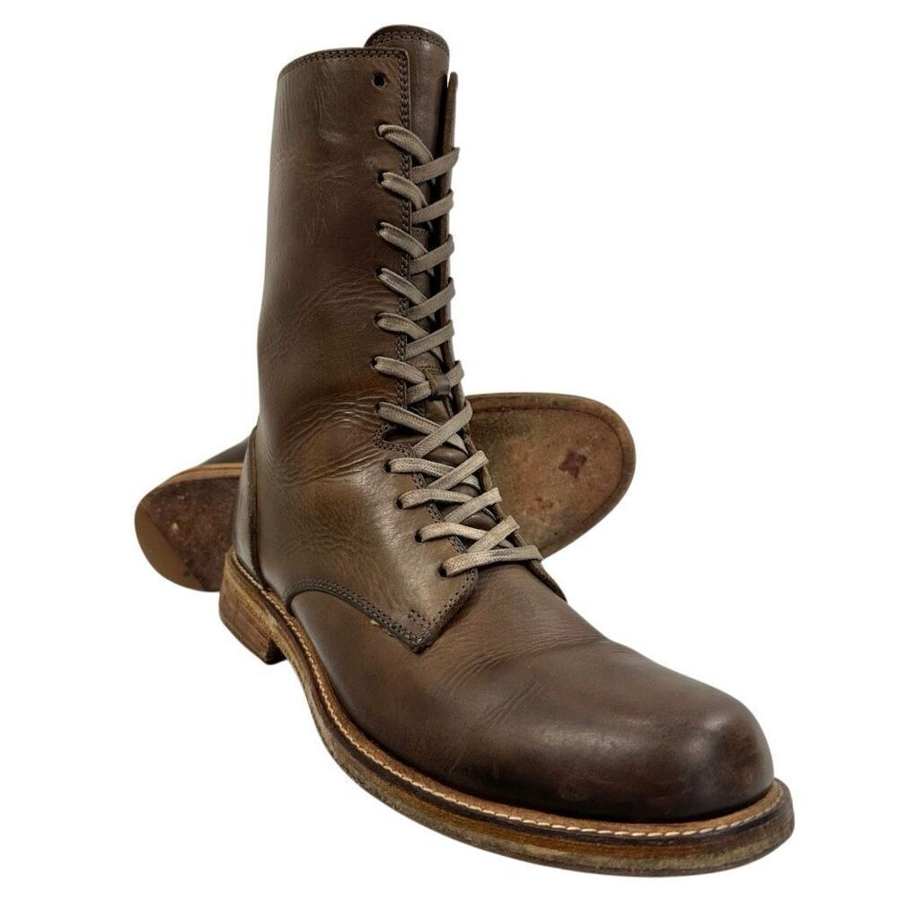 Cole Rood & Haan Ardennes Zippered Brown Leather Boots Men’s Size 10.5